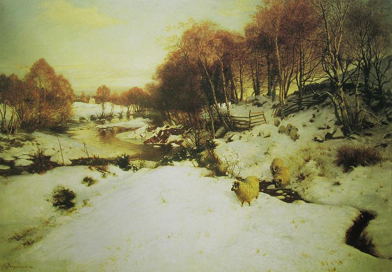 Joseph Farquharson Evening at Finzean oil painting image